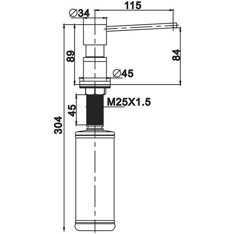 Дозатор для жидкого мыла Gappo G402-9