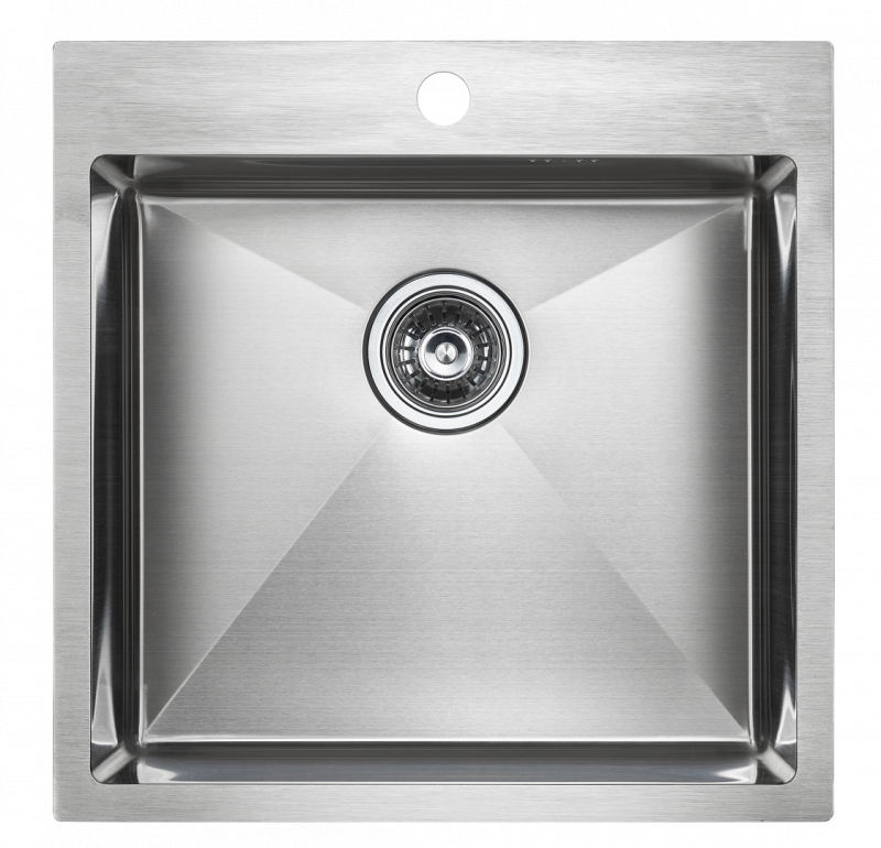 Мойка кухонная Paulmark Kroner 51 PM215151-BS из нержавеющей стали, нержавеющая сталь
