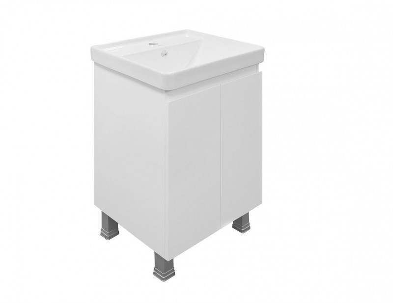 Тумба Мила 50/Н напольная с раковиной Monte 50