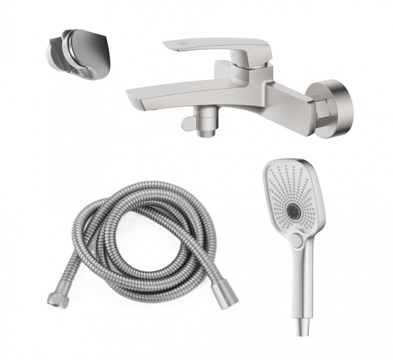 Смеситель для ванны с ручным душем, сатин Conda AZ-K3011BN