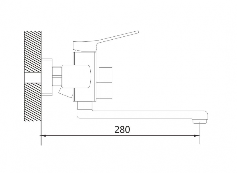 Смеситель для ванны Shevanik S9902