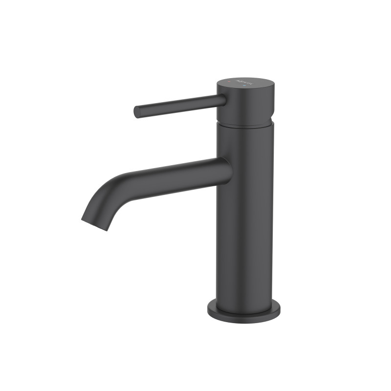 Смеситель для раковины 89, AQ1310MB ЕВРОПА, черный мат, AQUATEK