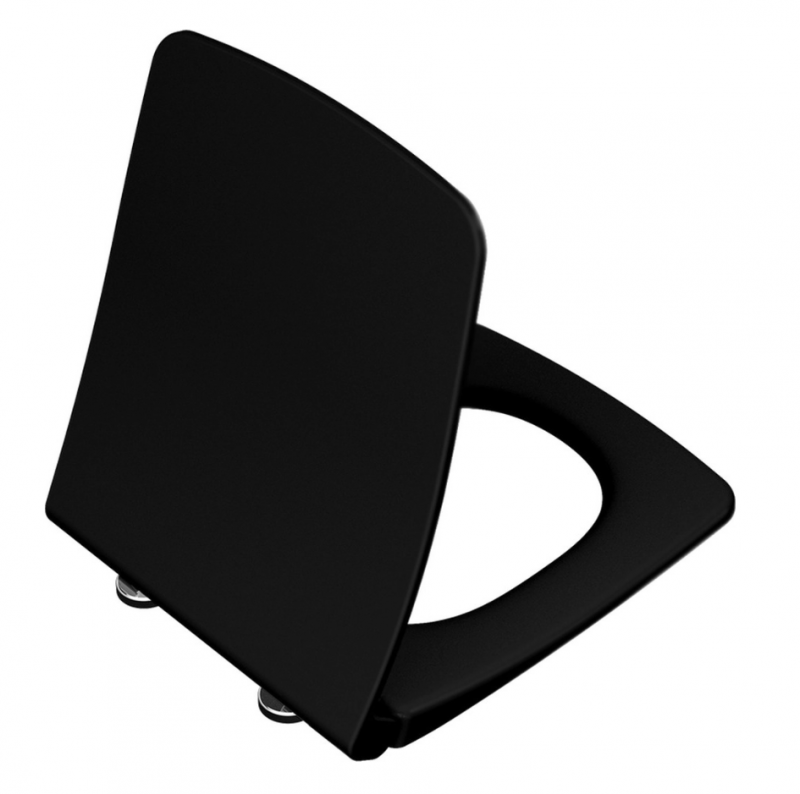 Сиденье 122-483-009 Metropole тонкое микролифт, цвет матовый чёрный