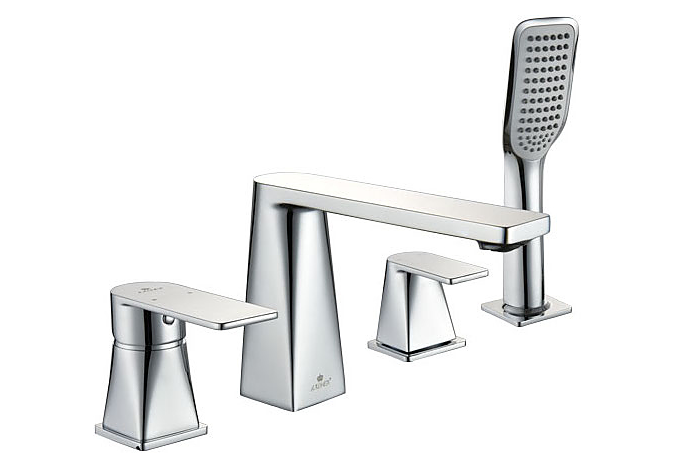 Смеситель для ванны на борт, на 4 отверстий, KAISER Terso 70122