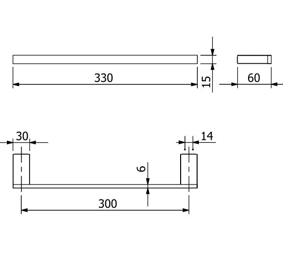 Полотенцедержатель одинарный KLUDI VELA C 31962N0 (брашированное золото)