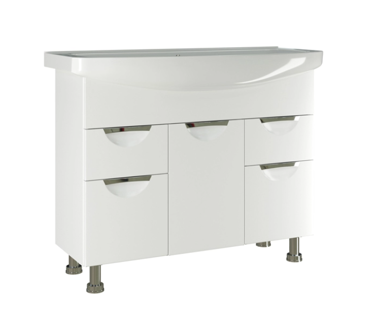 Тумба д/ванной "ЭТЬЕН-105" под раковину Элеганс-105 (Kirovit) (ПВХ)