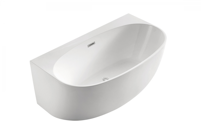 Ванна акриловая Azario Cambridge 1800X880X580, пристенная, в комплекте с сифоном и метал. рамой