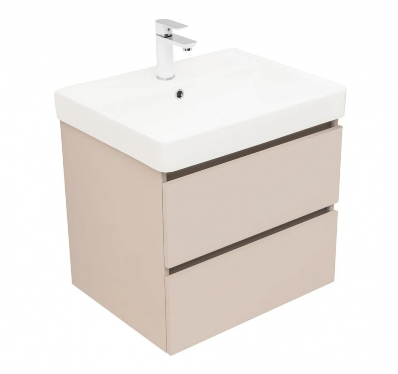 Тумба Вега 60 2 ящ. цв.бежевый