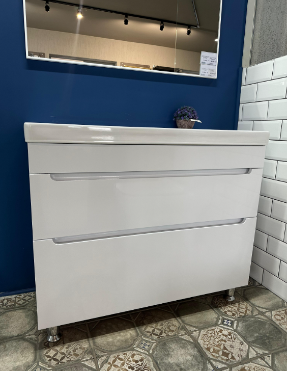 Тумба для умывальника напольная "СОЛО 60" 2 ящика (под умыв. Alias)