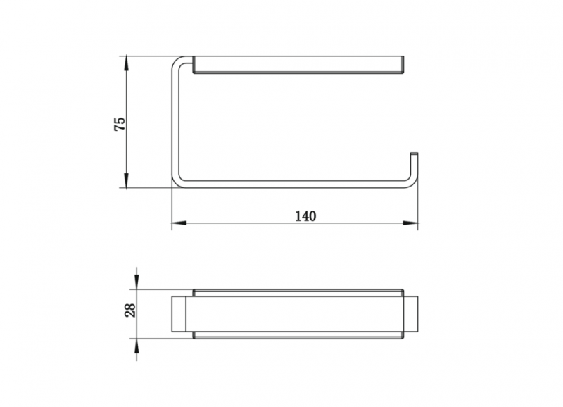 Держатель туалетной бумаги WHITECROSS Cubo CU2460GL (золото)