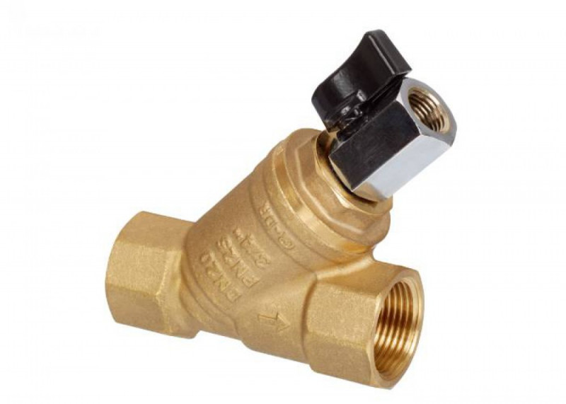 Фильтр сетчатый FVR-DR 1" со спускным краном, ВР, латунь, Ридан